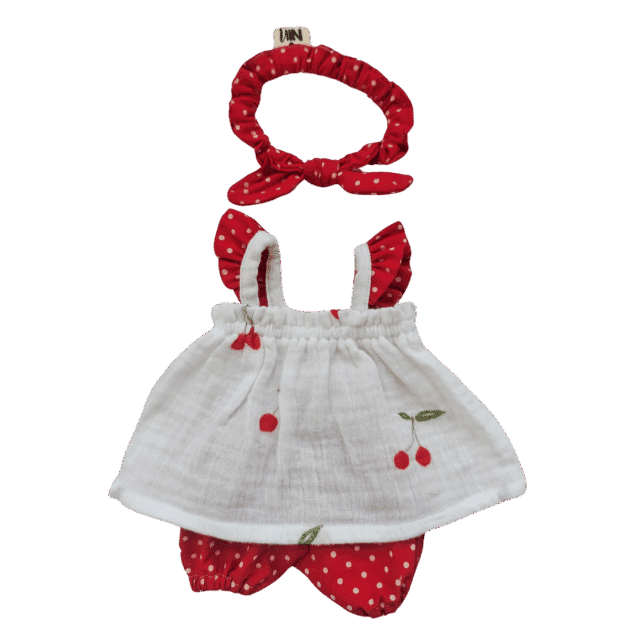 Conjunto falda cerezas