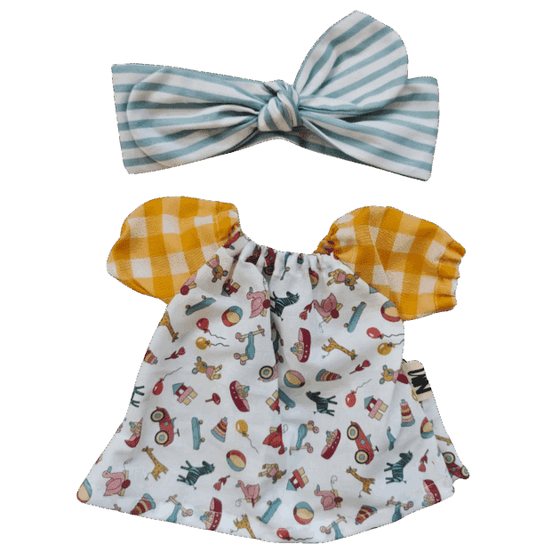 Conjunto Juguetes y rayas